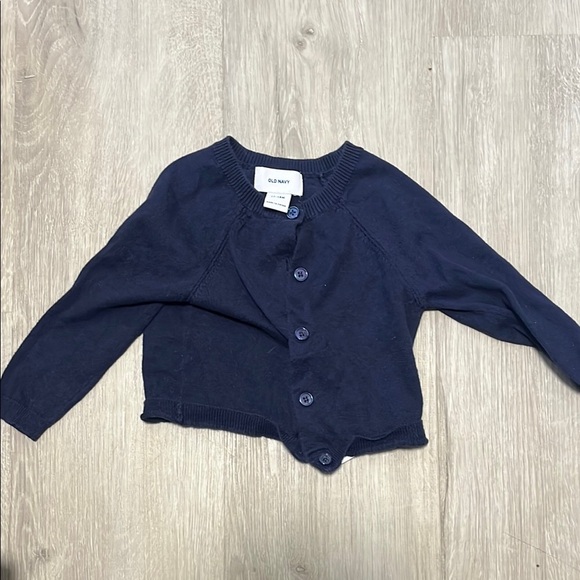 4/$30 Old Navy Kids Navy Blue Cardigan 12-18M - Picture 1 of 1